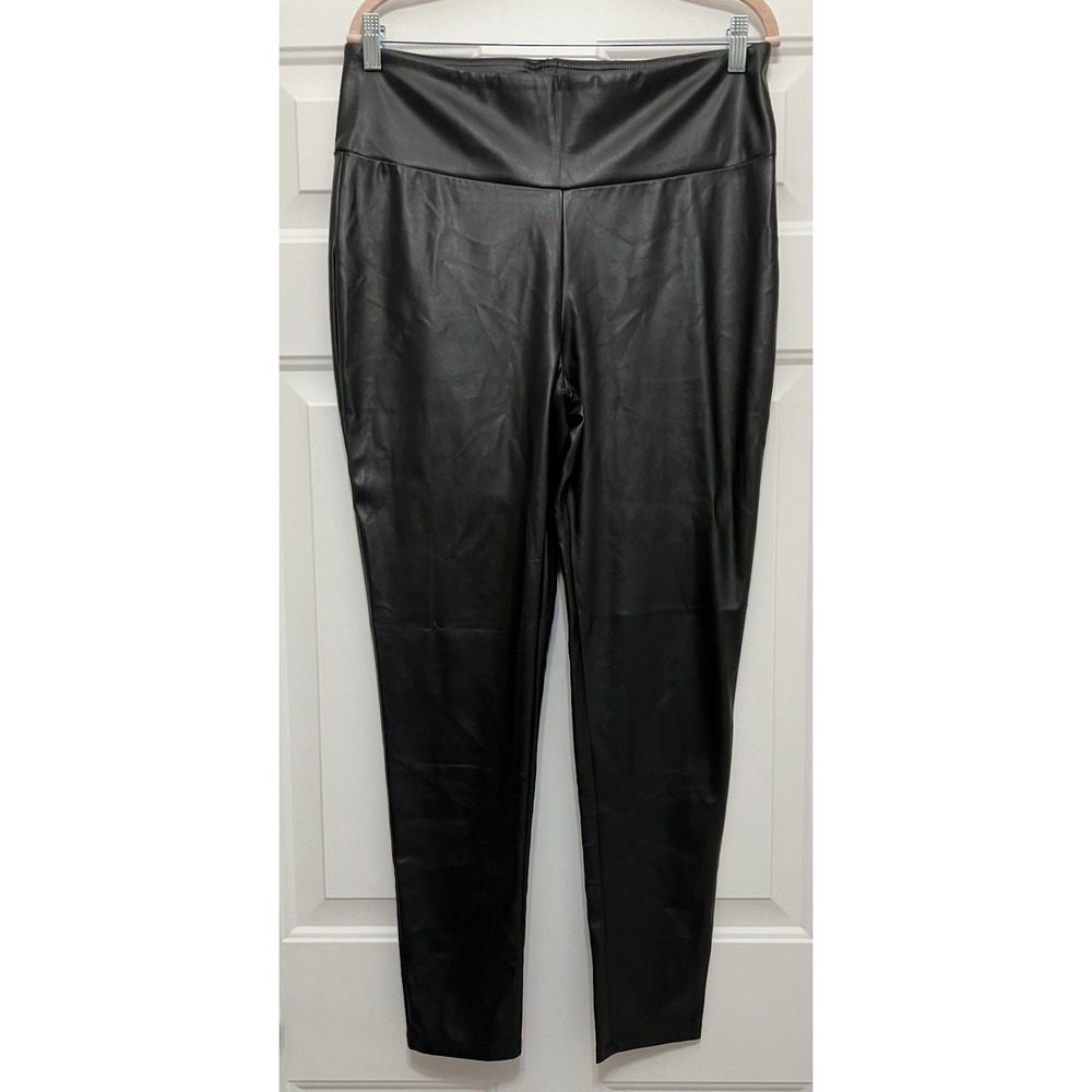 Sheila Rose Faux Vegan Leather Hot Pants Pleather Women's XL -‎ Black - Pull On
